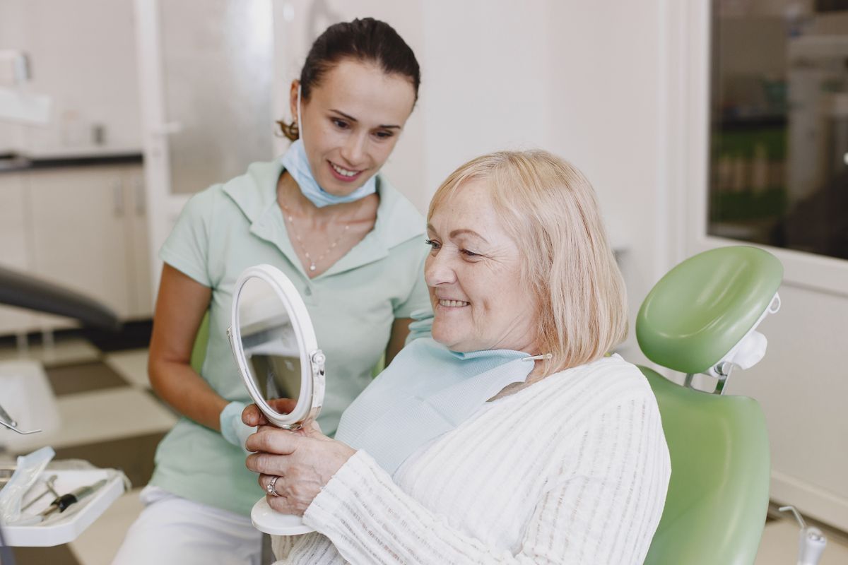 Woman with a confident aligned smile