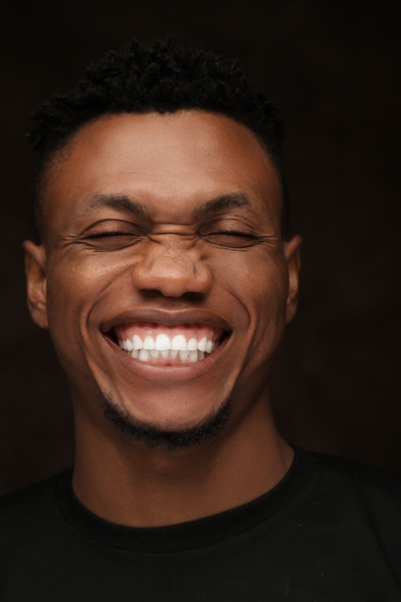 Close up of healthy white smile